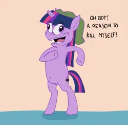 Size: 1299x1262 | Tagged: safe, artist:bexdrey, derpibooru import, twilight sparkle, pony, unicorn, funny, image, implied suicide, out of context, png, style emulation, tumblr, tumblr comic, unicorn twilight