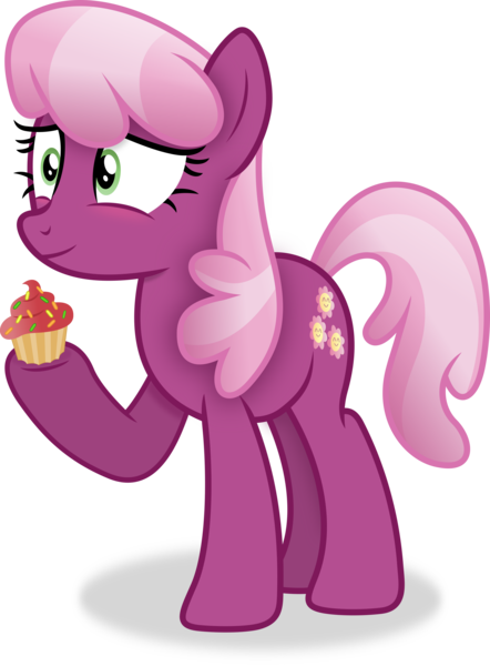 Size: 2406x3268 | Tagged: safe, artist:anime-equestria, derpibooru import, cheerilee, earth pony, pony, cupcake, female, food, image, mare, png, simple background, smiling, solo, transparent background, vector