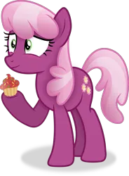 Size: 2406x3268 | Tagged: safe, artist:anime-equestria, derpibooru import, cheerilee, earth pony, pony, cupcake, female, food, image, mare, png, simple background, smiling, solo, transparent background, vector