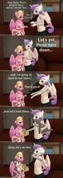 Size: 1920x5400 | Tagged: safe, artist:papadragon69, derpibooru import, princess flurry heart, princess skyla, whammy, anthro, 3d, bluey, comic, couch, floppy ears, image, plushie, png, reference, source filmmaker, teary eyes, youtube link in the description