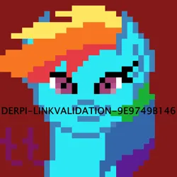 Size: 512x512 | Tagged: safe, artist:lukasz, derpibooru import, rainbow dash, image, pixel art, png, red background, simple background, solo