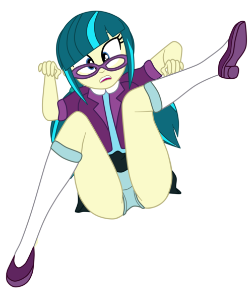 Size: 1900x2278 | Tagged: suggestive, artist:gmaplay, derpibooru import, juniper montage, equestria girls, ass, butt, clothes, falling, image, junibum montage, panties, png, sitting, solo, underwear