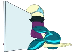 Size: 2012x1456 | Tagged: suggestive, artist:gmaplay, derpibooru import, juniper montage, equestria girls, mirror magic, spoiler:eqg specials, butt, clothes, defeated, female, image, junibum montage, png, simple background, solo, transparent background, unconscious, underwear