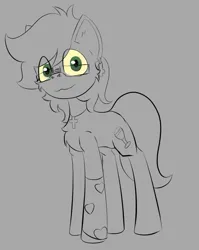 Size: 667x839 | Tagged: safe, artist:cotarsis, derpibooru import, oc, pony, glasses, image, looking at you, png, sketch, solo