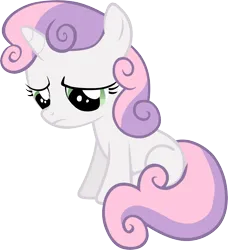 Size: 4552x5000 | Tagged: safe, artist:fabulouspony, derpibooru import, sweetie belle, pony, unicorn, stare master, absurd resolution, image, png, sad, simple background, solo, transparent background, vector