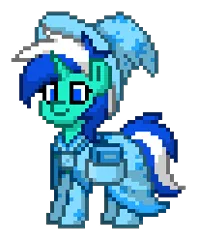 Size: 204x248 | Tagged: safe, derpibooru import, oc, oc:rainy, unofficial characters only, pony, unicorn, pony town, 2d, bag, book, clothes, gloves, hat, image, mage, png, simple background, socks, solo, wizard hat, wizard robe