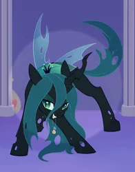 Size: 1620x2070 | Tagged: safe, artist:dusthiel, derpibooru import, queen chrysalis, changeling, changeling queen, cute, cutealis, female, image, png, solo