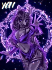 Size: 1620x2160 | Tagged: suggestive, artist:enderbee, derpibooru import, oc, alicorn, anthro, earth pony, pegasus, unicorn, breasts, commission, commission open, female, image, magic, magician, outfit, png, purple background, simple background, solo, solo female, solo focus, ych example, ych sketch, your character here