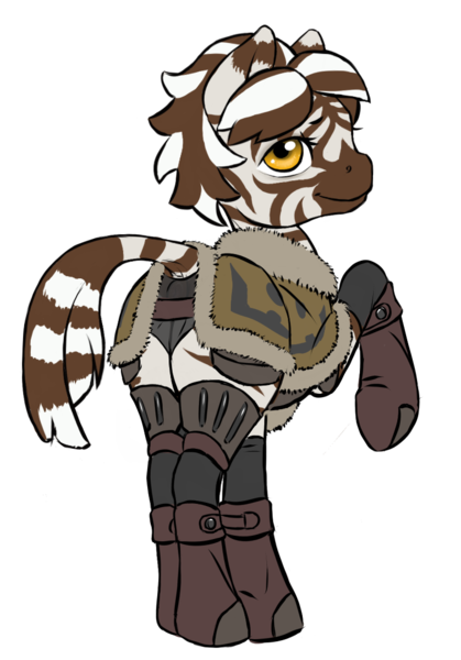 Size: 797x1140 | Tagged: questionable, artist:multiverseequine, derpibooru import, oc, oc:ime khumbumandla, unofficial characters only, pony, zebra, anus, armor, boots, clothes, daybreak island, derpibooru exclusive, femboy, full body, girly, image, looking at you, looking back, looking back at you, male, nudity, panties, png, ponut, raised hoof, raised tail, rear view, see-through, see-through panties, shawl, shoes, simple background, smiling, solo, solo male, stallion, striped mane, stripes, tail, transparent background, tribal, underwear, yellow eyes