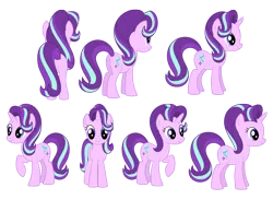 Size: 2183x1587 | Tagged: safe, artist:culu-bluebeaver, derpibooru import, starlight glimmer, pony, unicorn, digital, digital art, female, image, png, reference, reference sheet, simple background, solo, solo female, transparent, transparent background, vector, vector trace