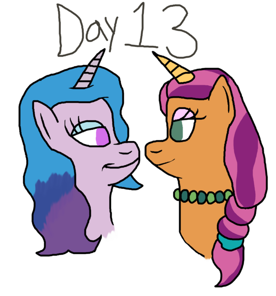 Size: 3000x3220 | Tagged: safe, artist:horroraceman93, derpibooru import, izzy moonbow, sunny starscout, g5, female, image, izzyscout, lesbian, my little pony, png, shipping