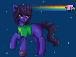 Size: 4000x3000 | Tagged: safe, artist:sleepymist, derpibooru import, oc, oc:mist avalon, unofficial characters only, unicorn, 2000s, image, nyan cat, png