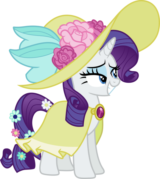 Size: 3000x3351 | Tagged: safe, artist:cloudy glow, derpibooru import, rarity, sweet and elite, .ai available, clothes, dress, hat, image, png, simple background, solo, transparent background, vector
