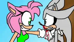 Size: 1280x720 | Tagged: suggestive, derpibooru import, smile hd, amy rose, barely pony related, blaze the cat, image, jpeg, male, silver the hedgehog, sonia the hedgehog, sonic the hedgehog, sonic the hedgehog (series)