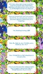 Size: 2045x3483 | Tagged: safe, derpibooru import, official, princess luna, spike, twilight sparkle, twilight sparkle (alicorn), alicorn, dragon, pony, claws, crown, dialogue, dialogue box, english, event, female, folded wings, gameloft, horn, image, jewelry, male, mare, mobile game, my little pony: magic princess, png, regalia, speech bubble, spread wings, text, wings