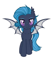 Size: 3250x3750 | Tagged: safe, artist:equestria secret guard, derpibooru import, oc, oc:shadow diamond, unofficial characters only, bat pony, pony, bat pony oc, bat wings, collarbone, female, front view, image, looking at you, mare, png, simple background, smiling, smiling at you, spread wings, transparent background, wings