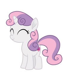 Size: 1000x1100 | Tagged: safe, artist:spookitty, derpibooru import, sweetie belle, pegasus, pony, animated, bouncing, female, filly, foal, gif, hat, hopping, image, simple background, skipping, smiling, solo, white background