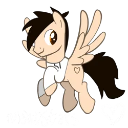 Size: 2048x2048 | Tagged: safe, artist:nightstars_us, derpibooru import, oc, oc:marco bano, oc:marcos escribano, unofficial characters only, pegasus, pony, clothes, hoodie, image, male, pegasus oc, png, simple background, spread wings, stallion, transparent background, wings