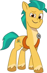 Size: 2460x3772 | Tagged: safe, derpibooru import, official, hitch trailblazer, earth pony, pony, g5, my little pony: tell your tale, 2024 franchise overview, image, male, png, simple background, solo, stallion, transparent background