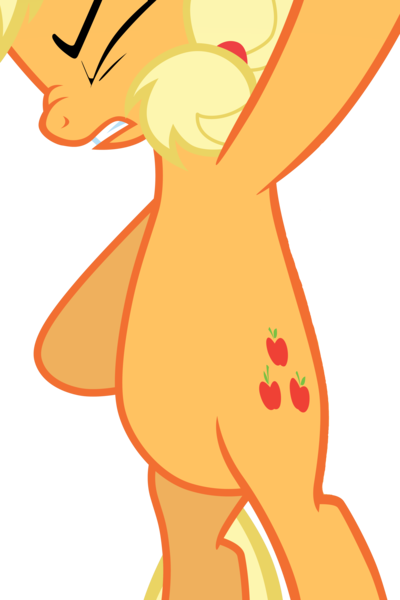 Size: 4933x7408 | Tagged: safe, artist:tardifice, derpibooru import, edit, vector edit, applejack, earth pony, pony, buckball season, belly, eyes closed, image, pictures of bellies, png, simple background, solo, transparent background, vector