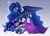 Size: 4600x3300 | Tagged: safe, artist:madelinne, derpibooru import, princess luna, oc, unicorn, blanket, canon x oc, duo, image, parent:princess luna, plushie, png, sleeping, spread wings, wings