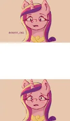 Size: 1000x1726 | Tagged: safe, artist:jarco_082, derpibooru import, princess cadance, alicorn, pony, female, image, looking at you, mare, meme, meme template, png, solo