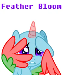 Size: 1412x1690 | Tagged: safe, artist:feather_bloom, derpibooru import, pony, base, hiding behind wing, image, ms paint, nervous, png, scared, simple background, solo, wings