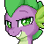 Size: 50x50 | Tagged: safe, artist:doekitty, derpibooru import, part of a set, spike, dragon, :t, animated, blushing, bust, gif, icon, image, pixel art, simple background, smiling, solo, transparent background