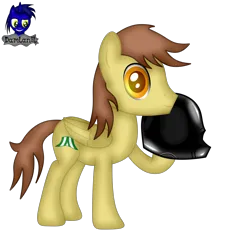 Size: 3840x4154 | Tagged: safe, artist:damlanil, derpibooru import, oc, oc:ferb fletcher, unofficial characters only, pegasus, pony, bdsm, bondage mask, clothes, commission, hood, image, latex, male, png, rubber, shiny, show accurate, simple background, solo, stallion, transparent background, vector, wings