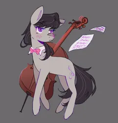 Size: 1978x2048 | Tagged: safe, alternate version, artist:cerealcowboy1, derpibooru import, octavia melody, earth pony, pony, bowtie, image, jpeg, simple background, solo