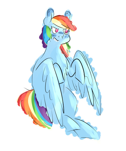 Size: 1280x1536 | Tagged: safe, artist:pencilsandstencils, derpibooru import, rainbow dash, pegasus, pony, blushing, image, jpeg, simple background