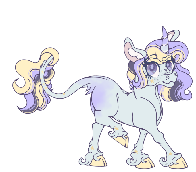 Size: 2064x1815 | Tagged: safe, artist:pegasus004, derpibooru import, oc, pony, unicorn, cloven hooves, floppy ears, freckles, image, leonine tail, png, solo, tail
