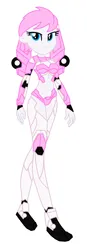 Size: 597x1721 | Tagged: suggestive, artist:robertsonskywa1, derpibooru import, equestria girls, arcee, belly button, clothes, costume, female, flame toys, image, midriff, panties, photo, png, sexy, solo, suit, sultry pose, transformers, underwear