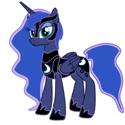 Size: 894x894 | Tagged: safe, artist:fanvideogames, derpibooru import, princess luna, armor, armored pony, female, image, png