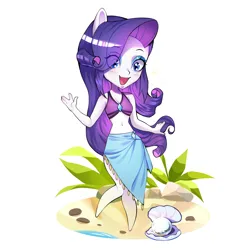 Size: 2480x2480 | Tagged: safe, artist:ikstina, derpibooru import, rarity, human, equestria girls, equestria girls series, beach, breasts, clothes, excited, happy, humanized, image, keychain, merchandise, pearl, png, solo, sparkles, sticker, swimsuit