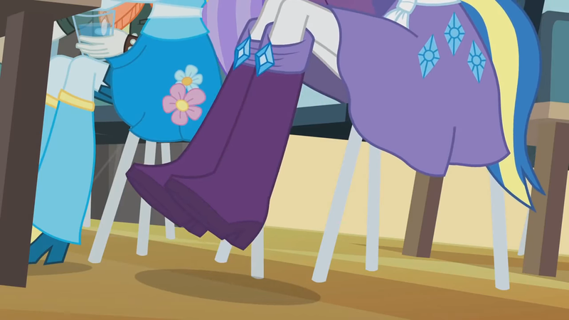 Size: 1280x720 | Tagged: safe, derpibooru import, screencap, rarity, equestria girls, equestria girls (movie), boots, boots shot, cafeteria, clothes, glass of water, image, png, shoes, wondercolts uniform