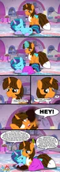 Size: 3043x8631 | Tagged: safe, artist:ejlightning007arts, derpibooru import, oc, oc:ej, alicorn, fox, fox pony, hybrid, pony, unicorn, g5, my little pony: make your mark, spoiler:g5, spoiler:my little pony: make your mark chapter 4, blanket, canon x oc, coat markings, colored horn, colored wings, comic, crystal brighthouse, cute, ejbetes, ejmisty, falling, female, g4, g5 to g4, generation leap, horn, image, magic, magic aura, male, mare, misty brightdawn, mistybetes, my little pony: make your mark chapter 4, one eye closed, png, sleeping, smiling, socks (coat marking), speech bubble, stallion, tucking in, watermark, wings