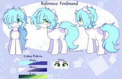 Size: 3032x1977 | Tagged: safe, artist:2pandita, derpibooru import, oc, oc:ferdinand, earth pony, pony, image, male, png, reference sheet, solo, stallion