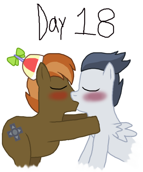 Size: 3000x3602 | Tagged: safe, artist:ktd1993, derpibooru import, button mash, rumble, blushing, gay, image, kissing, male, png, rumblemash, shipping, simple background, transparent background