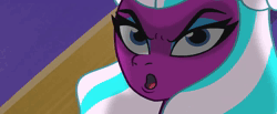 Size: 1280x528 | Tagged: safe, derpibooru import, edit, edited screencap, screencap, sparky sparkeroni, alicorn, human, pony, g5, my little pony: tell your tale, spoiler:g5, spoiler:my little pony: tell your tale, spoiler:tyts01e54, animated, captain hook, comparison, i've seen fire and i've seen rain (bows), image, laughing, lost boys, neverland, opaline arcana, opaline's dark castle, peter pan, webm