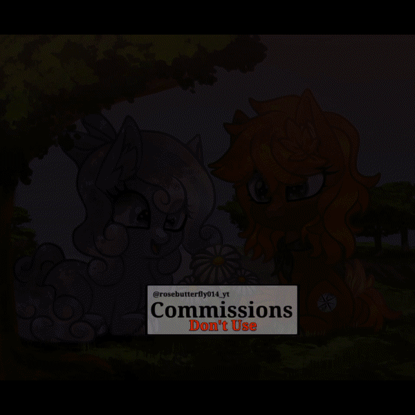 Size: 600x600 | Tagged: safe, artist:rose014_yt, artist:rosebutterfly014, artist:rosebutterfly014_yt, derpibooru import, oc, earth pony, pony, commission, eyes closed, eyes open, gif, image, obtrusive watermark, watermark, ych result