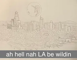 Size: 597x467 | Tagged: safe, derpibooru import, derpibooru exclusive, drawing, griffith observatory, image, jpeg, los angeles, mare in the moon, meme, moon, no pony, snapchat