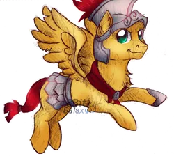 Size: 1744x1561 | Tagged: safe, artist:8bitgalaxy, derpibooru import, flash magnus, pegasus, pony, armor, image, male, png, simple background, solo, spread wings, stallion, transparent background, wings