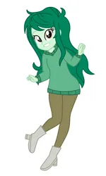 Size: 1321x2201 | Tagged: safe, artist:robertsonskywa1, derpibooru import, wallflower blush, equestria girls, clothes, cosplay, costume, crossover, female, image, libby stein-torres, photo, png, solo, solo female, sweater, the ghost and molly mcgee