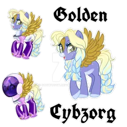 Size: 894x894 | Tagged: safe, artist:sogwoggy, derpibooru import, oc, cyborg, pony, art pack, deviantart watermark, helmet, image, obtrusive watermark, png, pony oc, simple background, space pony, text, transparent background, watermark, wings