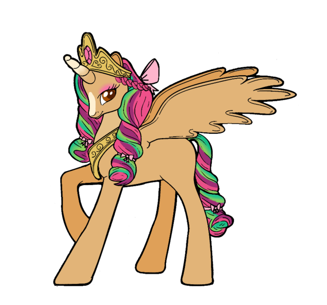 Size: 900x839 | Tagged: safe, artist:crumbelinadicarmello, artist:noelle23, derpibooru import, oc, unofficial characters only, alicorn, pony, g5, base used, blaze (coat marking), bow, braid, coat markings, colored lineart, curly mane, facial markings, g4, gradient horn, hair bow, horn, image, lineart used, offspring, parent:hitch trailblazer, parent:sunny starscout, parents:sunnyhitch, pigtails, png, ribbon, ringlets, simple background, solo, transparent background