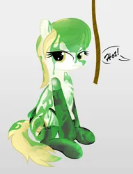 Size: 2204x2881 | Tagged: safe, artist:rainbowšpekgs, derpibooru import, oc, oc:sunny northfleet, pegasus, pony, annoyed, clothes, female, garter belt, image, mare, mare oc, pegasus oc, png, rope, slimed, socks, stockings, thigh highs, wings