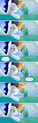 Size: 1943x6174 | Tagged: safe, artist:mlplary6, derpibooru import, rainbow dash, soarin', pegasus, pony, bed, comic, female, good morning, husband and wife, image, jpeg, kiss on the lips, kissing, looking at each other, looking at someone, looking at you, love, lying down, male, mare, romantic, shipping, sleeping, smiling, smiling at each other, smiling at you, soarindash, stallion, straight
