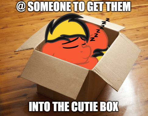 Size: 486x382 | Tagged: safe, artist:justapone, derpibooru import, oc, oc:golden blast, unofficial characters only, pony, box, colored, cute, eyes closed, if i fits i sits, image, lying down, onomatopoeia, png, pony in a box, ponyloaf, prone, sleeping, smiling, sound effects, zzz