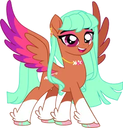 Size: 6854x7142 | Tagged: safe, artist:shootingstarsentry, derpibooru import, oc, oc:freya, pegasus, pony, g5, absurd resolution, colored wings, female, image, mare, multicolored wings, png, simple background, solo, transparent background, wings